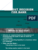 Bail-Out Decision For Bank