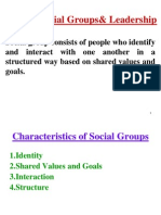 Unit IV-Social Groups& Leadership