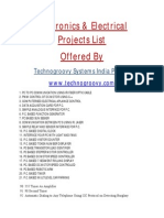 List of Electronics Projects,Ece Projects List