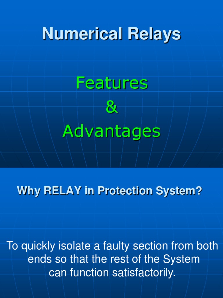 Presentation on Numerical Relays Relay Automation