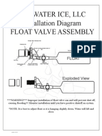 Air Water Ice, LLC Installation Diagram Float Valve Assembly