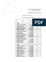 Nutritional Status Record