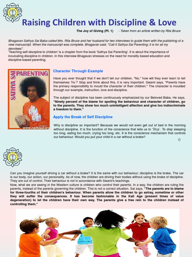 How To Raise Children With Discipline & Love PDF Parenting