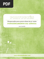 Preparação Para Prova Final de Português 9º Ano 3º Ciclo