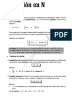 Division en Los Numeros Naturales Ejercicios de Sexto de Primaria