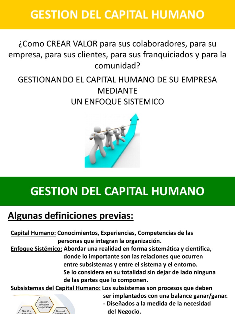 Gestion Del Capital Humano | PDF | Capital humano | Recursos humanos