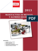 Manufactura de Metales y Aluminio Record S.A.
