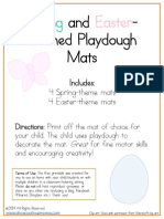 Spring and Easter Playdough Mats