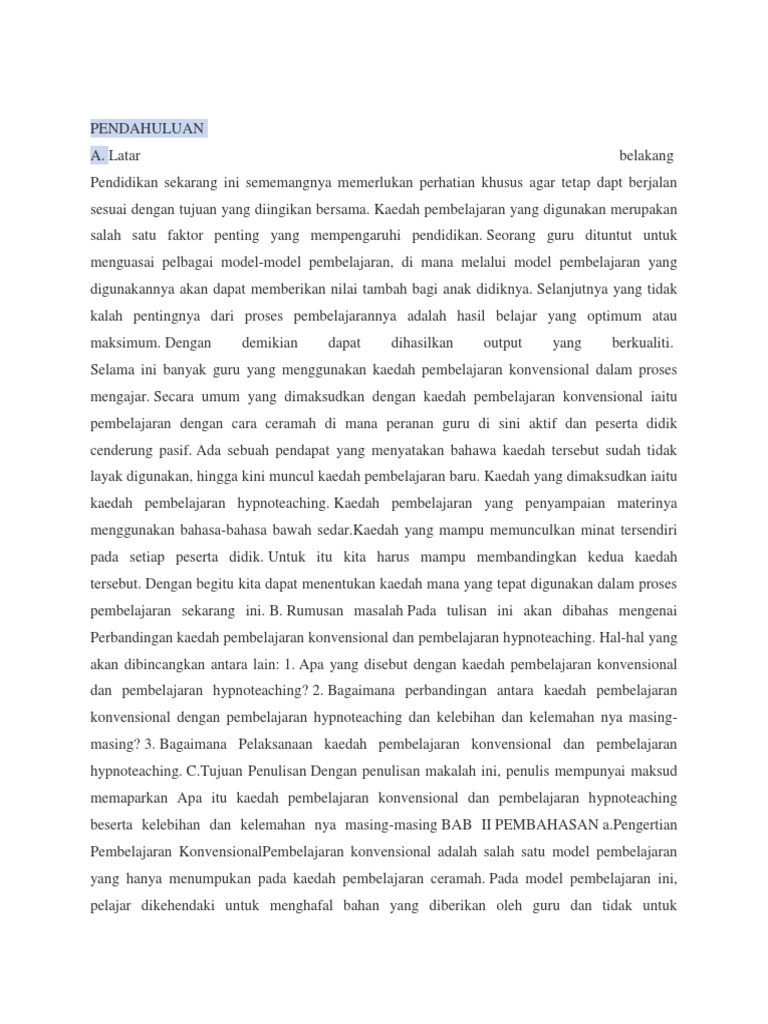 Pengajaran Konvensional Pdf