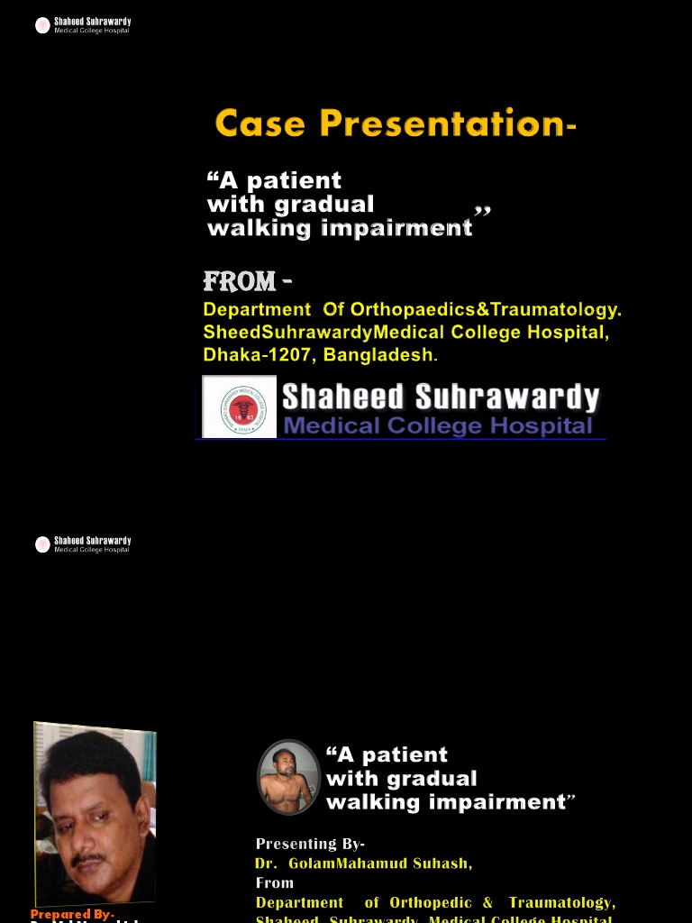 Spinal Tuberculosis / Pots' Disease Case Presentation PDF