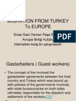 Migration From Turkey To Europe