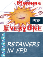 Retainers in FPD