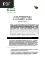 As ONGs Na Reconstrução Da Sociedade Civil No Brasil