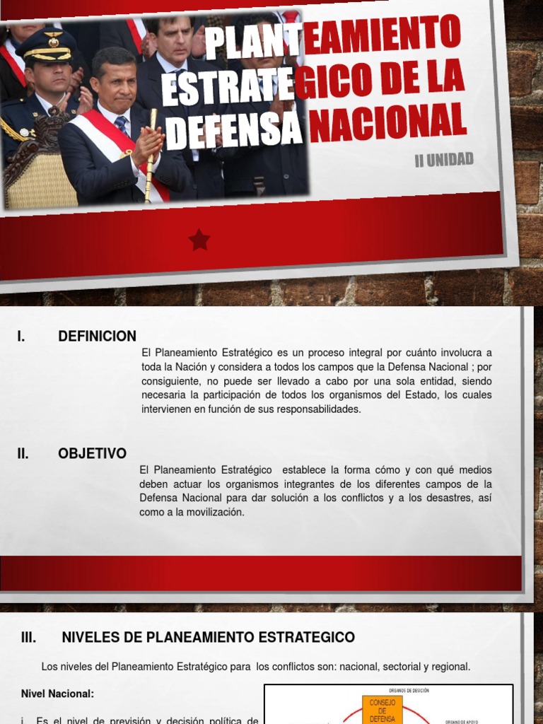Planteamiento Estrategico de La Defensa Nacional Defensa Civil