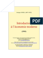 Sorel Georges - Introduction à l'Économie Moderne