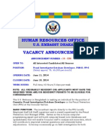 Human Resources Office: U.S. Embassy Dhaka