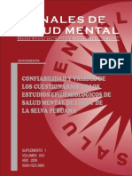 Confiabilidad y Validez de Instrumentos de Salud Mental Perú