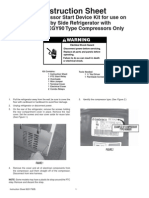 Compressor Start Relay Instructions