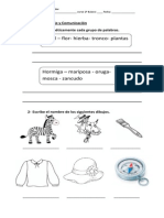 Prueba de Lenguaje y Comunicación Primera Unidad