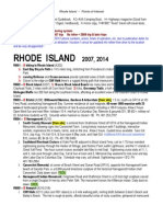 RHODE ISLAND Points of Interest 2014