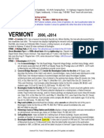VERMONT Points of Interest 2014