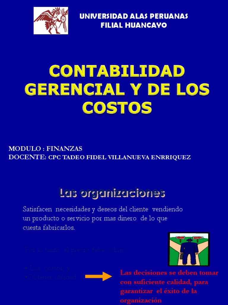 04 - Contabilid Gerencial y de Costos | PDF | Costo | Dinero