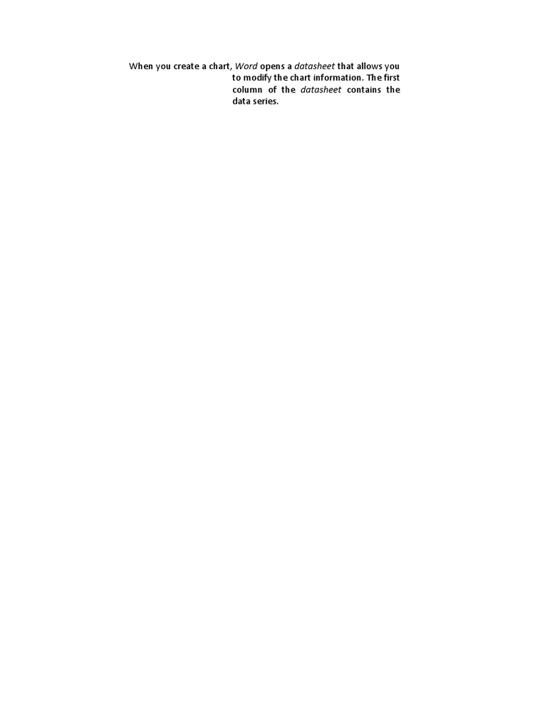 When You Create A Chart | PDF | Computers | Technology & Engineering