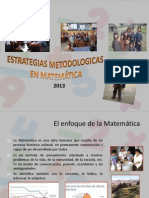 Estrategias Metodologicas en Matematica Segun Ece 2013-7