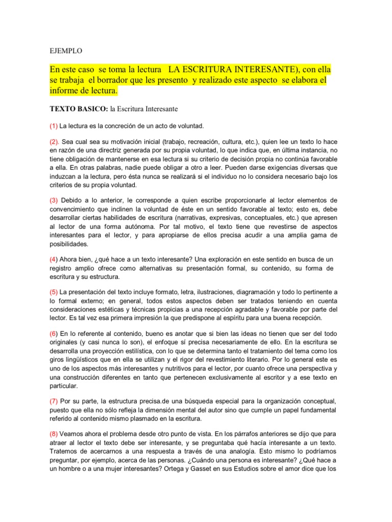 52259787 Ejemplo de Un Informe de Lectura
