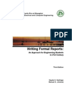 Writing Formal Reports - An Approach for Engineering Students in 21st Century (Santiago & Jimenez, 2002)