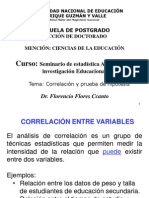 Clase #5 - Estadistica - Correlación y Regresión