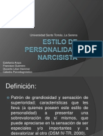 Estilo de Personalidad Narcisista