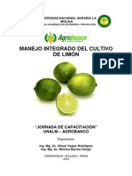 Manejo Integrado Del Cultivo de Limon