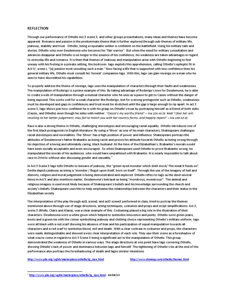 Reflective assignment image