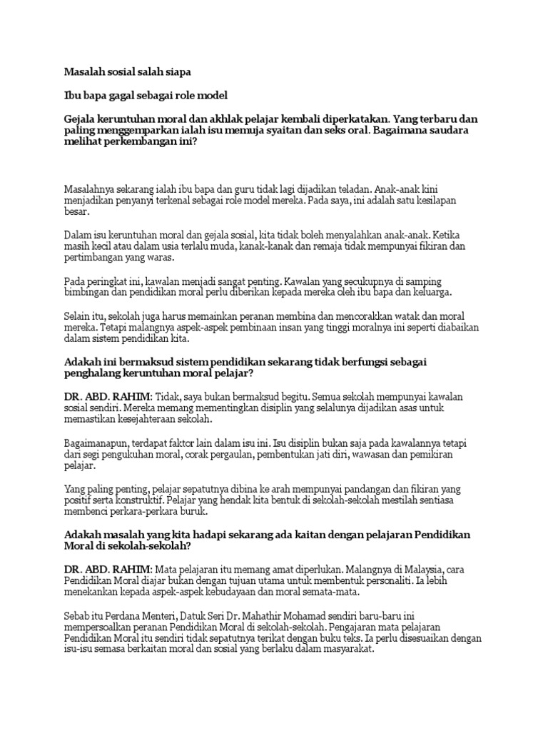 Contoh Artikel Gelaja Sosial Pdf