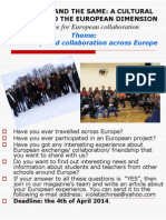A Magazine For European Collaboration: Theme: Friendship and Collaboration Across Europe