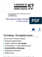 New Ways To Foster Innovation in Logistics: M. Forcolin (Insiel)