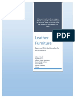 Leather Furniture: Sales and Distribuition Plan For Bhubaneswar