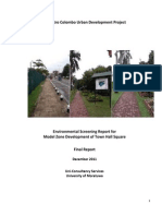 Model Zone Development of Town Hall Square Environmental Screening Report