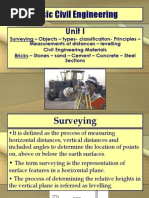 Basic Civil And Mechanical Engineering Unit 1 Surveying 15k Views - 