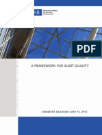 A Framework For Audit Quality