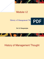 History of Management Thought: Dr. K. Rangarajan