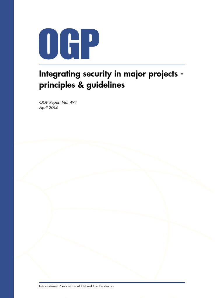 OGP 494 Integrating Safety in Major Projects | PDF | Security | Risk