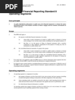 Operating Segments: International Financial Reporting Standard 8