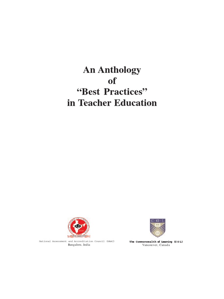 Best Practices in Teacher Education | PDF | Teacher Education | Teachers