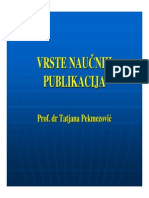 Vrste Naucnih Publikacija