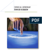 Technical Seminar: Touch Screen