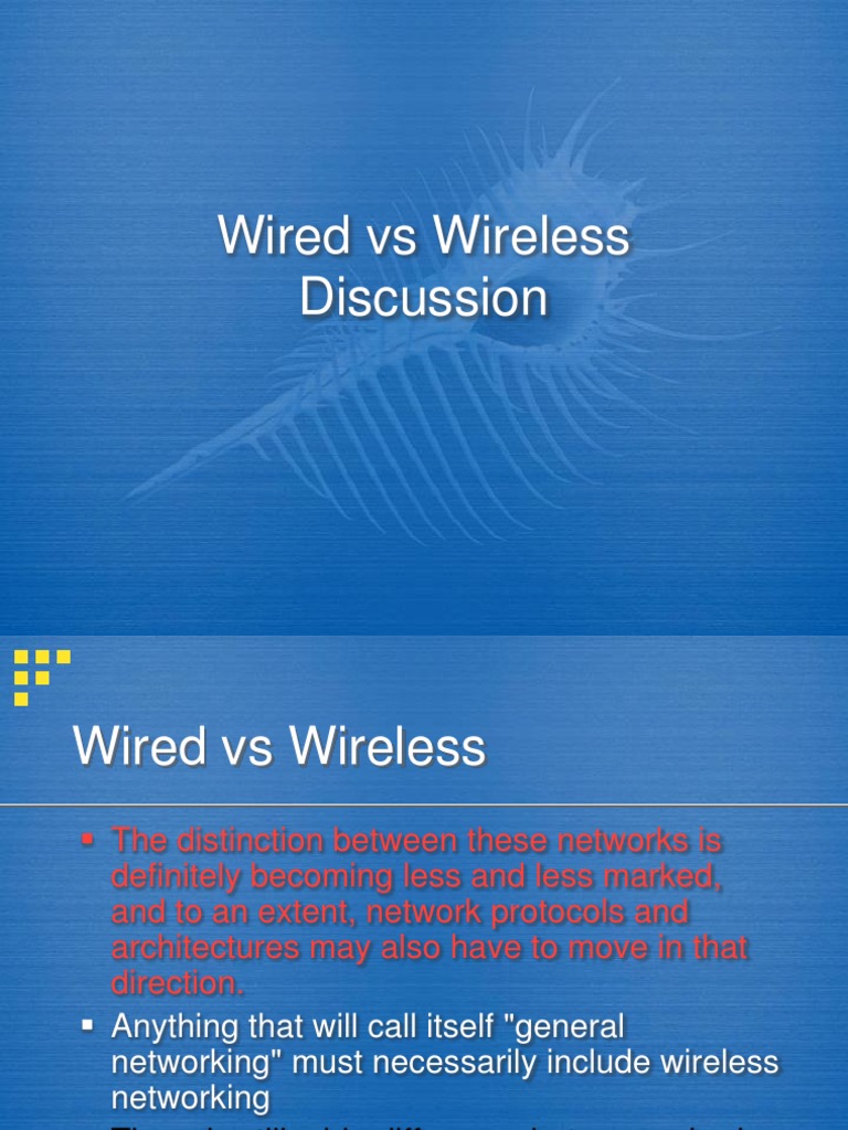 Wired vs Wireless Networking Analysis | PDF | Wireless Network ...