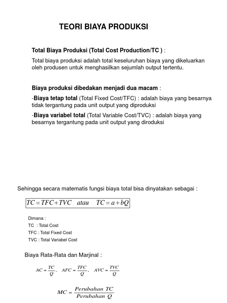 Biaya Produksi