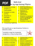 Karapatan NG Mga Kababaihan 2013